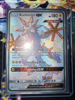 Xurkitree GX Shiny Full Art Holo Card Ultra Rare Hidden Fates SV58 *MINT* - Image 1
