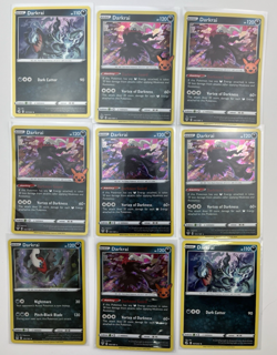 9 Card Lot Darkrai holo rare Reverse Holo Pokemon TCG - Image 1