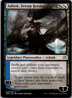 Magic the Gathering HP Ashiok, Dream Render War of the Spark MTG Free Shipping! - Image 1