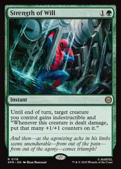 1x - Strength of Will - #118 - Marvel's Spider-Man - NM MTG - Image 1