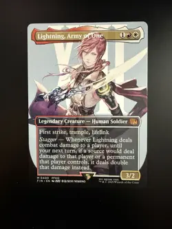 MTG Final Fantasy English Lightning, Army of One Borderless 0400 Non-Foil - Image 1
