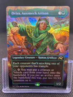 MTG Oviya, Automech Artisan - Aetherdrift NM/Borderless Foil English - Image 1