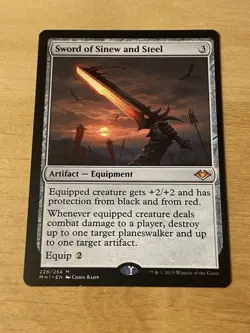 Sword of Sinew and Steel - Modern Horizons - MTG Magic the Gathering - NM - Image 1