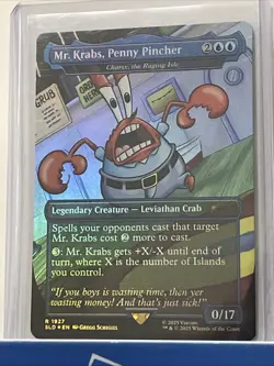 Mr. Krabs, Penny Pincher - Charix, the Raging Isle (Rainbow Foil) Secret Lair... - Image 1
