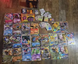 HUGE Pokemon Cards TCG Collection OVERSIZED Jumbo Holos GX MEGA EX Full ART - Image 1