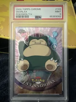 2000 Topps Chrome Snorlax #143 Pokemon Holo Rare MINT - Image 1