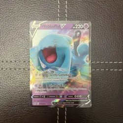 Pokemon TCG - Wobbuffet V - 086/202 - Sword & Shield Base Set - NM Ultra Rare - Image 1
