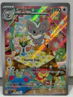 Cinccino 183/162 Temporal Forces (Illustration Rare) Pokemon TCG Mint Condition - Image 1