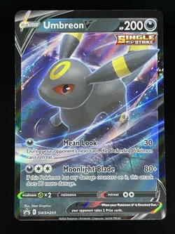 2019-2023 Pokemon SWSH Black Star Promos Umbreon V #SWSH203 - Image 1
