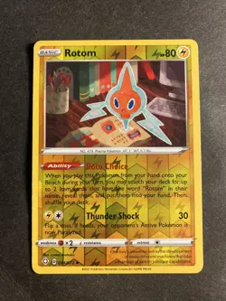 Rotom Reverse Holographic 2021 Pokemon Shining Fates Set 034 /072 Holo Foil - Image 1