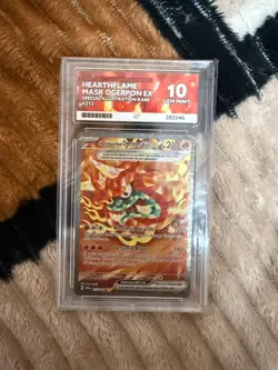 Pokemon TCG Hearthflame Mask Ogerpon Ex SIR 212/177 ACE 10 - Image 1