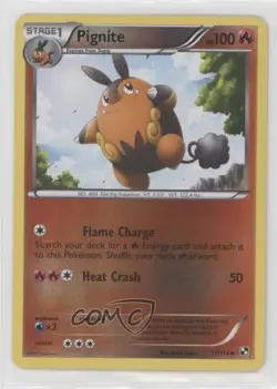 Pignite Reverse Foil Pokemon Black & White Base Set #17 - Image 1