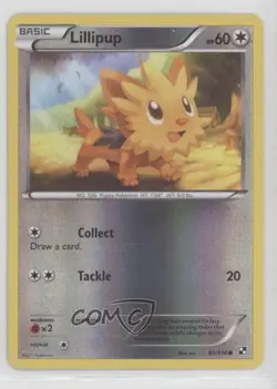 Lillipup Reverse Foil Pokemon Black & White Base Set #81 - Image 1