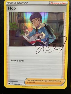 Pokemon TCG Crown Zenith Signature Holo/Reverse Holos Hop Nessa Leon Bede NM - Image 3