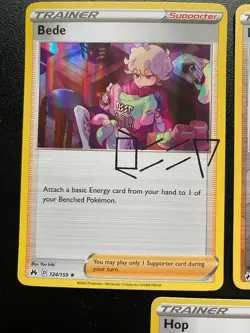 Pokemon TCG Crown Zenith Signature Holo/Reverse Holos Hop Nessa Leon Bede NM - Image 4