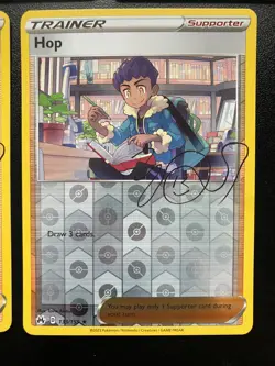 Pokemon TCG Crown Zenith Signature Holo/Reverse Holos Hop Nessa Leon Bede NM - Image 5