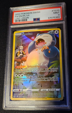 2022 Pokemon - Snorlax - Full Art - Lost Origin - SWSH - PSA 9 MiNT - Image 1