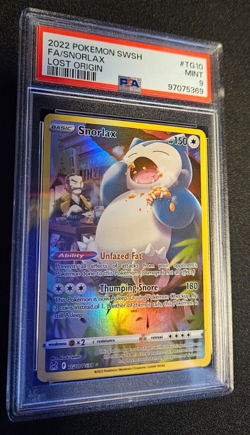 2022 Pokemon - Snorlax - Full Art - Lost Origin - SWSH - PSA 9 MiNT - Image 2