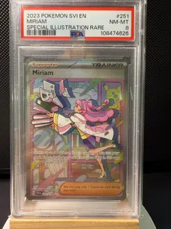 PSA 8 - Pokemon - Miriam 251/198 SV01: Scarlet & Violet Base Set Holo - Image 1
