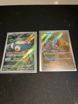 Pokemon TCG Snorlax 151 ETB Promo And Mimikyu Paldean Fates Promo - Image 1
