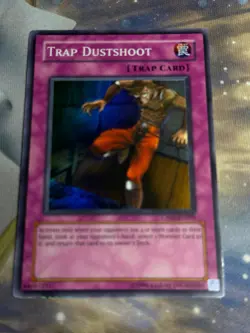 YUGIOH Trap Dustshoot CP05-EN005 Super Rare Promo NM - Image 2