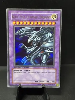 Yu-Gi-Oh! Blue-Eyes Ultimate Dragon JMP-EN005 Ultra Rare Limiited-Edition HP+ - Image 1