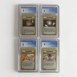 Pokemon CGC 9 Lot of 4 Gym Heroes & Gym Challenge First Edition Cards Pokemon - Image 1