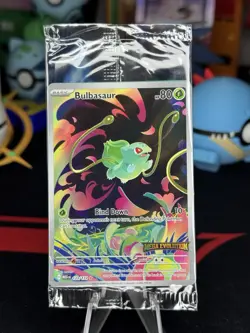 Pokemon Card Bulbasaur 133/132 Mega Evolution Stamped Promo Sealed - Image 1