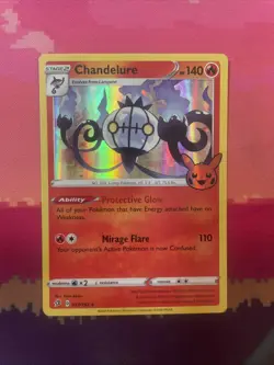 Pokemon Card Chandelure Trick Or Trade Holo 033/192 Near Mint - Image 1