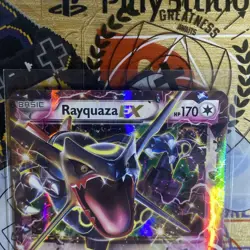 Mint Pokemon TCG Rayquaza EX XY69 Black Star Promo Holo Card - Image 2