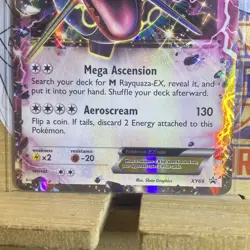 Mint Pokemon TCG Rayquaza EX XY69 Black Star Promo Holo Card - Image 3