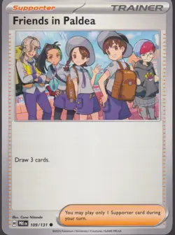 Friends in Paldea SV Prismatic Evolutions 109/131 Pokemon Trading Card TCG - Image 1