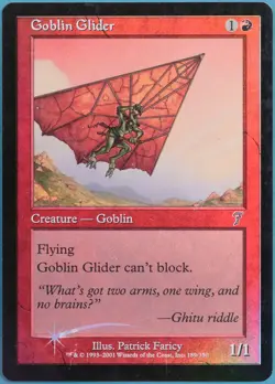Goblin Glider FOIL 7th Edition HEAVILY PLD Red Uncommon CARD (351975) ABUGames - Image 1