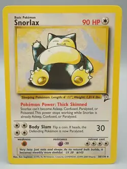 Pokemon Card Snorlax Non Holo 30/130 1999-2000 Wizards - Image 1