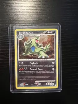 Pokemon TCG Tyranitar Holo Rare Card Mysterious Treasures 17/123 - Image 1