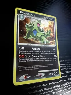 Pokemon TCG Tyranitar Holo Rare Card Mysterious Treasures 17/123 - Image 4