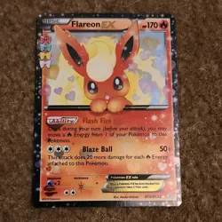 Pokemon TCG Flareon EX Holo Rare Card RC6/RC32 Generations Radiant Collection - Image 1