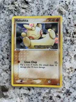 Pokemon Card - Makuhita 54/106 ex Emerald Holo STAMPED NM/LP - Image 1