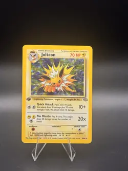 1999 Pokemon Jolteon Holo Rare Jungle Set 4/64 WOTC Vintage TCG Card - Image 1