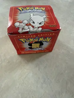 Pokemon 1999 Mewtwo 23K Gold-Plated Trading Card #150 Burger King Red Box SEALED - Image 1