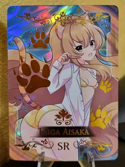 Taiga Aisaka Toradora Goddess Anime Doujin Waifu Card Field Centre - Image 1