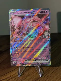 Team Rocket's Mewtwo ex 205 Sv: Scarlet & Violet Promo Cards Holo - Image 1