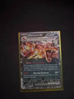Pokemon TCG Obsidian Flames Charizard EX Holo Card 125/197 SV03 - Image 1