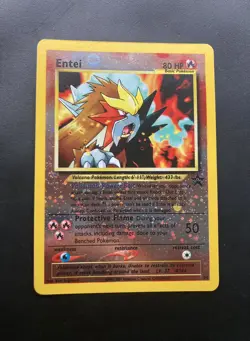 Entei Black Star Promo #34 Rare Reverse Holo Pokemon Card WotC NM/M - Image 1