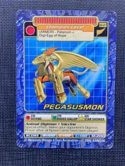 BO-127 Pegasusmon Digimon Card Digi-Battle Series 3 2000 Bandai - Image 1