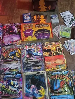 HUGE Pokemon Cards TCG Collection OVERSIZED Jumbo Holos GX MEGA EX Full ART - Image 5