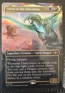 Ureni of the Unwritten (Borderless) Commander: Tarkir: Dragonstorm Regular - Image 1