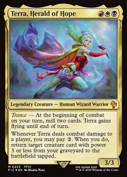 Terra, Herald of Hope Foil - Final Fantasy Commander MTG-NM - Image 1
