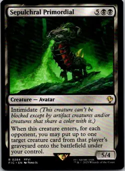 Sepulchral Primordial R Creature - Avatar Commander: FINAL FANTASY 284 Near Mint - Image 1