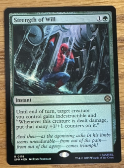 MTG Marvel Spider-Man, Strength of Will - Foil - Image 1